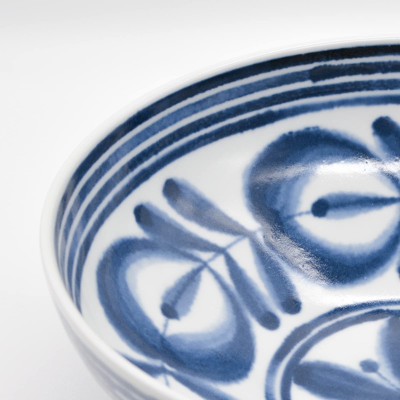 Hasami ware Modern Blue Bowl (L) 73511