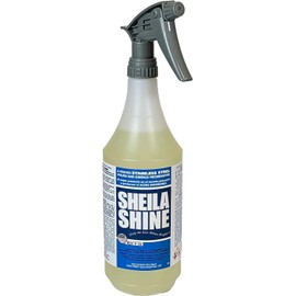 Sheila Shine 32oz Stainless Steel Cleaner and Polish - Cleans, Polishes & Protects Kitchen Appliances, Refrigerators, Sinks, Ovens & Grills - Leaves Streak Free Shine - Stainless Steel Spray Cleaner