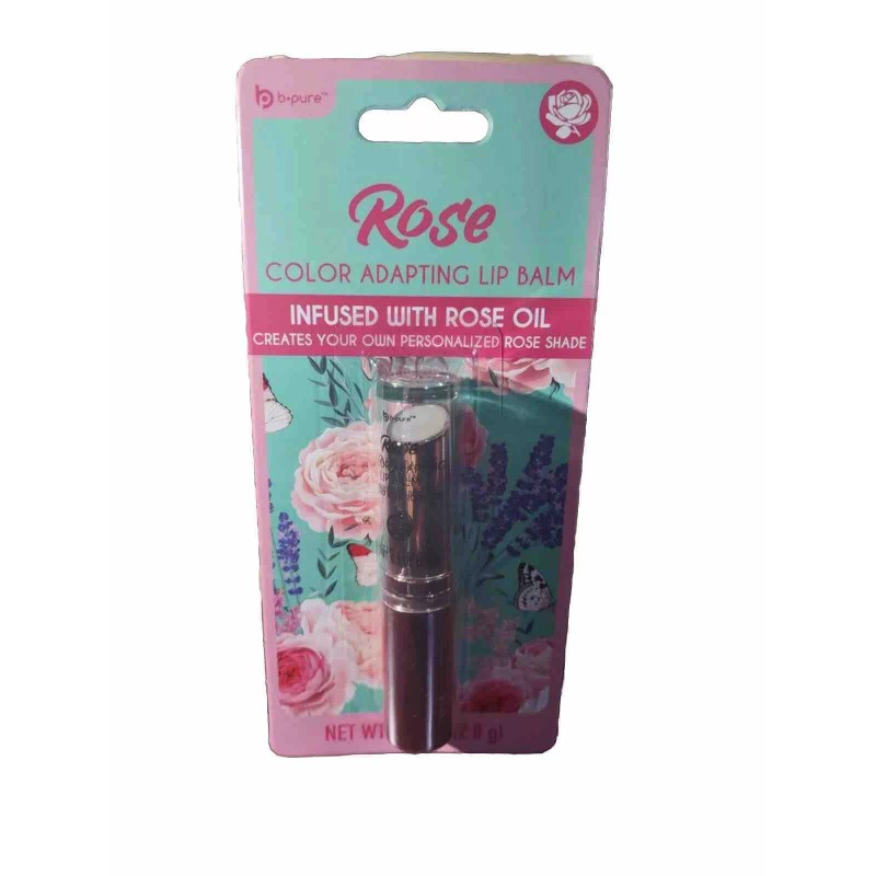 b-pure Rose Color Adapting Lip Balm Infused With Rose Oil-Brand