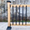 Myard 29-1/2 Inches Grooved Flat Straight Aluminum Deck Balusters Furniture