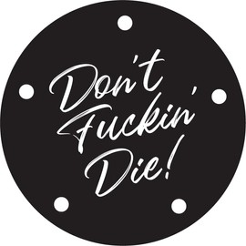 Kustom Cycle Parts Aftermarket Don't Fuckin Die Points/Timing Cover Fits Harley Davidson (Twin Cam 1999 to 2017)