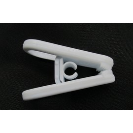NAHANCO CLIP100 Plastic Tubular Hanger Clip (Pack of 100)