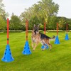 Hipicute Dog Agile Hurdle Cone Set, Dog Training Agile Equipment