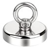 Powmag Magnet 245 kg Tensile Force, Neodymium Eyelet Magnet Diameter