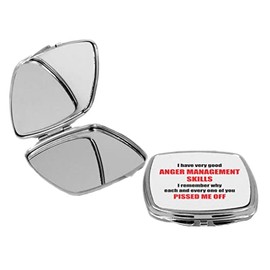 Sam Sandor - I have good Anger Management Skills - Square Compact Mirror Personal Mirror