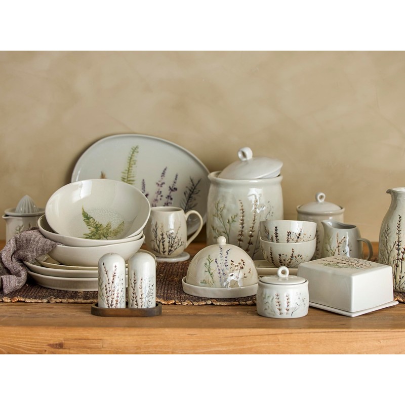 Bloomingville Elegant TE Ceramic Tableware with a Diameter of 22