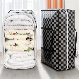 Primes DIY Premium Reusable Shopping Bag, Eco-Friendly Bag for Stylish and Sustainable Retail Therapy, Laundry, Reusable Store, Cloth, Waterproof, Handles and Zipper Bags(Brown chequered)