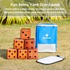 SpeedArmis Giant Wooden Yard Dice Set - Large Lawn yatzee