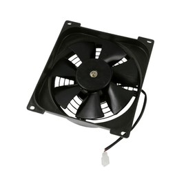 2EXTREME 12 V Standard Radiator Fan for Quad ATV - Bashan, Shineray, Eagle Lyda 203E - Black, Plastic/Metal