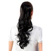 WIG ME UP - T148M-2 Black Long Wavy Curly Lace