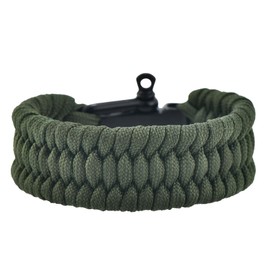 MONOBIN 550 Paracord Bracelet, Tactical Survival Bracelet with Bow Shackle for Men Camping and Emergency