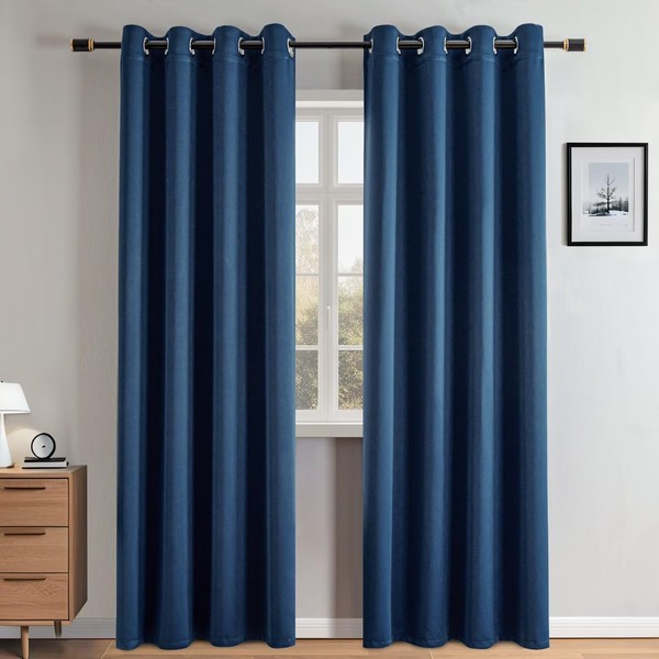 RainCharm 108 Inch Curtains for Bedroom, Blackout Curtains 108 Inches