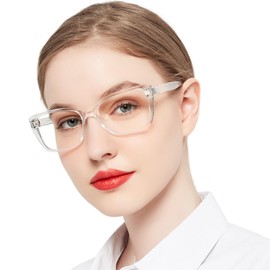OCCI CHIARI High Power Reading Glasses Women Strongest Readers(Clear 4.0x) 1.0 1.25 1.5 1.75 2.0 2.25 2.5 2.75 3.0 3.5 4.0 5.0 6.0