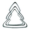 PME CH24CCC110 Cookie Cutters, Christmas Trees (Set of 3), Steel