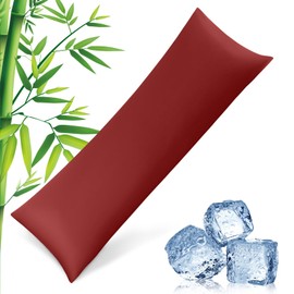 Pillowcases Body Size,Cooling Viscose Body Pillow Cover with Zipper Closure, Cool & Breathable Pillow Cover for Hot Sleepers and Night Sweats, 20" x 54"