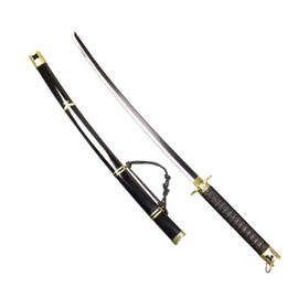 Otakumod Fantasy Roronoa Zoro Samura Metal Swords Katanas Props Replica. Zoro Sword-Carbon Steel Blade. for Fans' Collection, Gift, Outdoor Sport Use, Cosplay for Show and Fair (Former Katana)