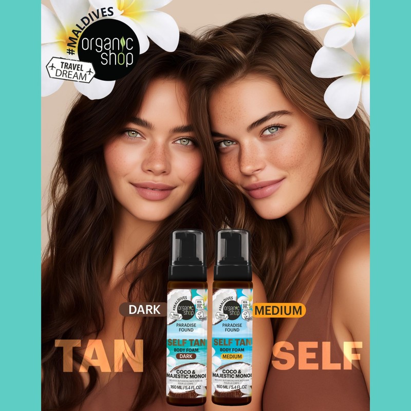 Organic Shop Paradise Found MEDIUM Self Tan Body Foam with