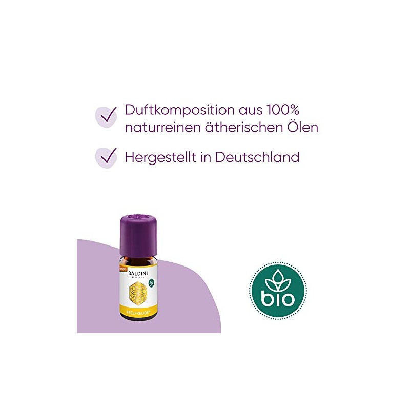 Baldini Baldini Feelfreude BIO, Bio Duftmischung mit 100 % naturreinen