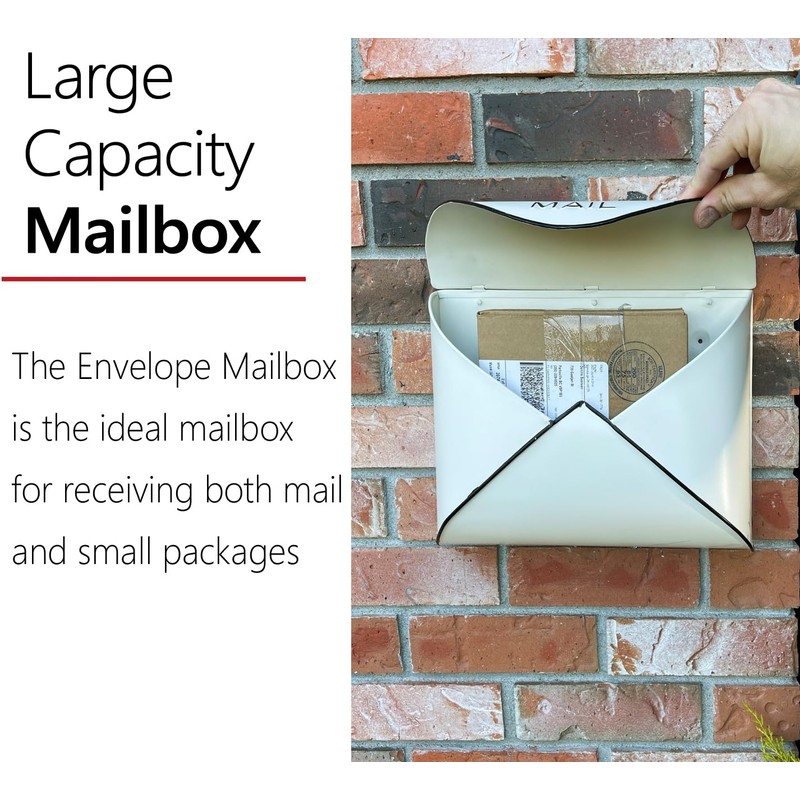 NACH Wall Mount Mailboxes for Outside, 12.5 x 5 x
