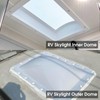 RV Skylight Replacement Bundle,18" x 26" RV Shower Skylight Cover