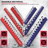 12-Piece 1/4" 3/8" 1/2"-Drive SAE & Metric Magnetic Socket Organizer