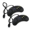 YINETTECH 6 Button Game Controller Wired Joypad Replacement For Sega