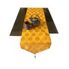 PINK PARROT Vireo-Designer Dupion Silk with Print-Table Runner (12 x