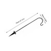 SUPVOX Shepherd Hook Iron Outdoor Hanging Hanger for Garden Decor