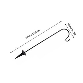 SUPVOX Shepherd Hook Iron Outdoor Hanging Hanger for Garden Decor Durable Planter Stand for Weddings and Stylish and Practical Garden Stake Iron Construction