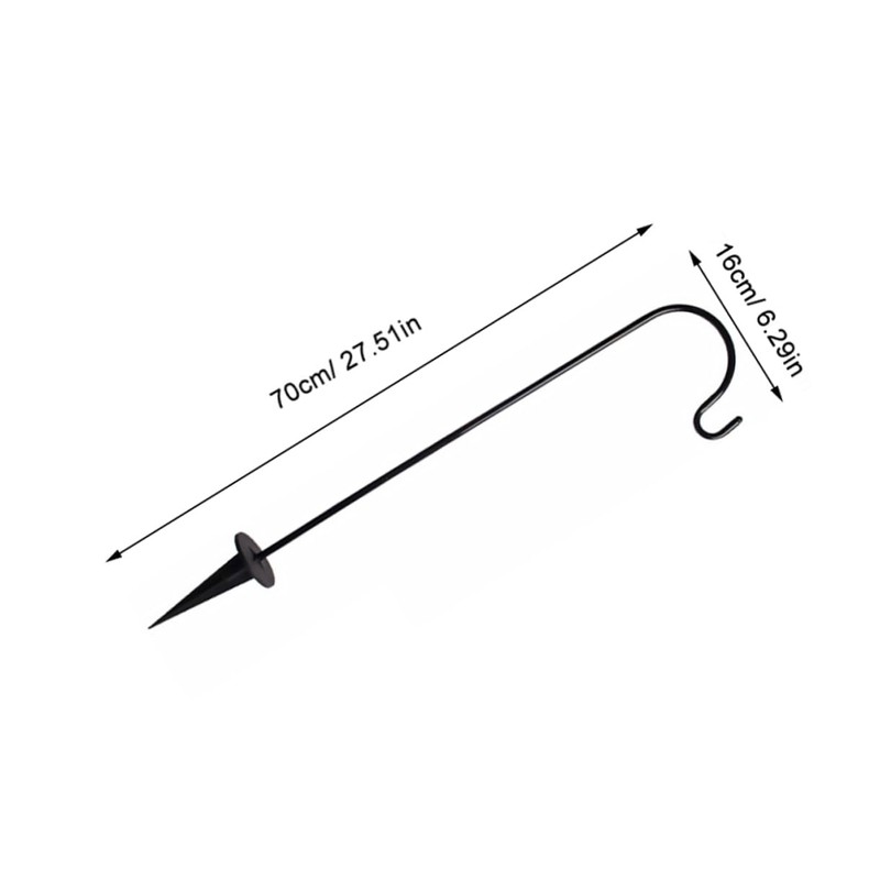 SUPVOX Shepherd Hook Iron Outdoor Hanging Hanger for Garden Decor