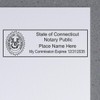 Premium Rectangular Self-Inking Notarial Stamp for Connecticut Notary Public -