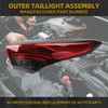 Dasbecan Right Passenger Side Tail Light Assembly Rear Lamp Compatible
