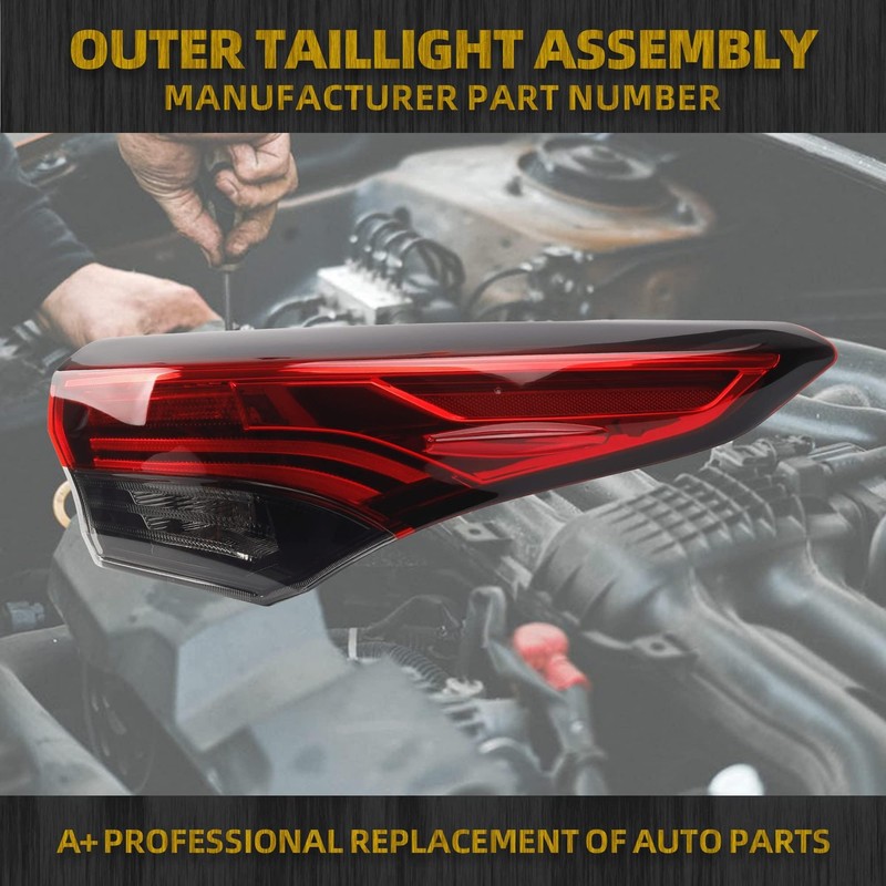 Dasbecan Right Passenger Side Tail Light Assembly Rear Lamp Compatible