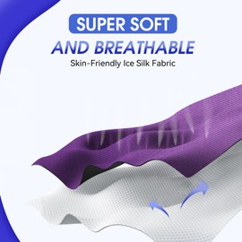 AHUIARGY 3D Ice Silk Sleep MaskZero Eye Pressure 3D Sleeping Mask, Ideal for Travel, Night Work, Napping, Side Sleeping and Office Use for Both Men and WomenPurple