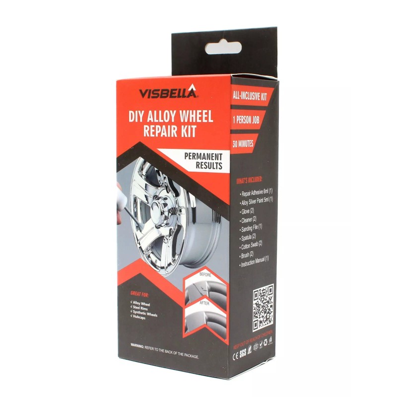 Visbella Alloy Wheel Repair kit Adhesive Paint Fix Tool Rim