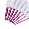 8pcs Crochet Hooks Curved Soft Handle Comfortable Portable Knitting Tool