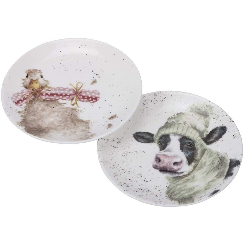 Royal Worcester Wrendale Designs- 6.5 Inch Coupe Plates (Set of