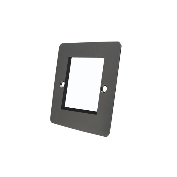 Polished Black Nickel - Modular Data Grid Outlet Faceplate -