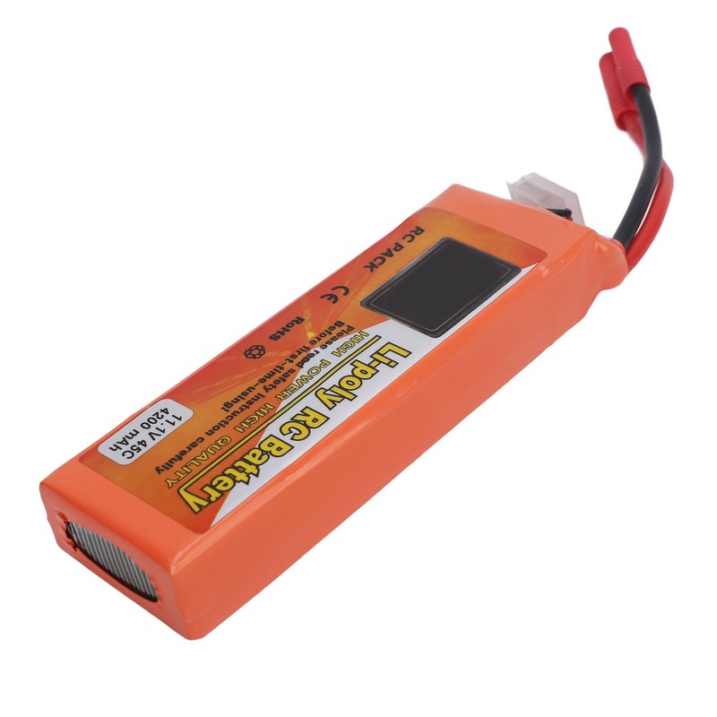 11.1V 4200mAh Lithium Battery RC 45C LiPo Battery with Banana
