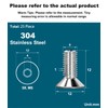 Drenky Pack of 25 M6 x 12 mm Countersunk Screws