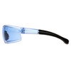 Pyramex S7260S Provoq Safety Eyewear Infinity Blue Lens Black Temples