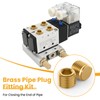 Aifeier ET 15 PCS 1/4” NPT Brass Pipe Plug Fitting