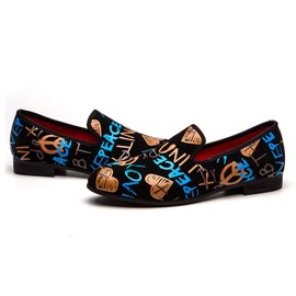 JITAI Men's Lindford Moc Toe Bit Slip-On Penny Loafer Party Shoes - - 44 EU