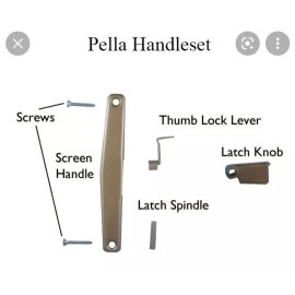 Pella New Pella Sliding Door Screen Handle R-XO L-OX For 1959-1990 #9012003