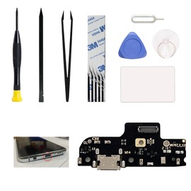 Charging Port Replacement Kit Compatible with Moto G Pure, XT2163 Dock Board USB-C Connector, with Toolkit