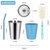 Rommeka 2 Pack Kids Cups with Straws and Lids Leak