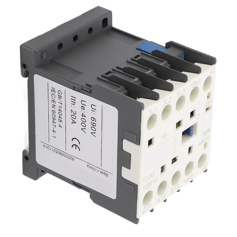 AC Contactor High Sensitivity Industrial Electric Thickened Silver Point Contacts