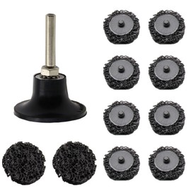 Pack of 10 Coarse Grinding Disc Cleaning Disc - 50 mm 2 Inch CSD Disc Set, Black Cleaning Disc Set for Surface Processing or Paint Removal Polishing