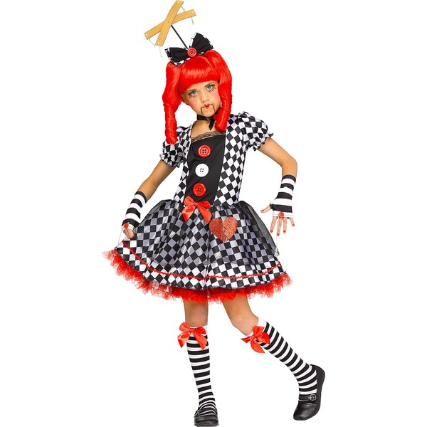 Fun World - Marionette Doll Girl's Costume