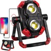 Hokolite Rechargeable LED Work Light with Magnetic Base, 2500LM, 12